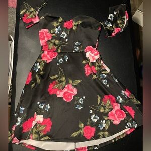 Charlotte Russe,Off the shoulder flower dress